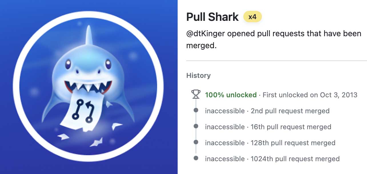 dtKinger's Pullshark achievement